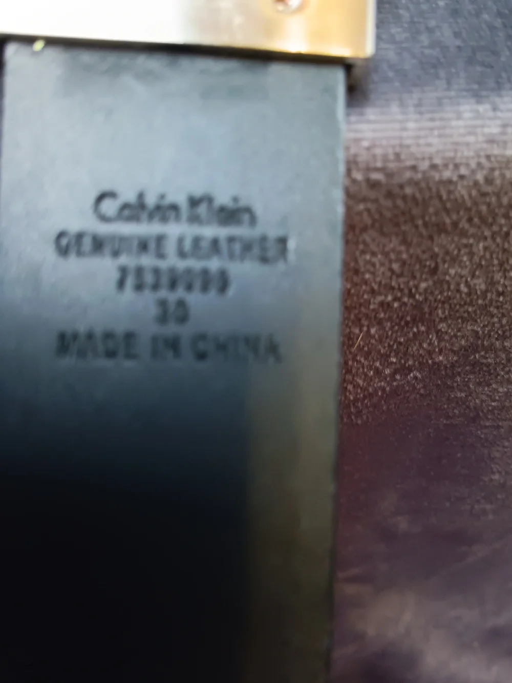 Calvin Klein Men’s Silver Buckle Black Webbing Belt